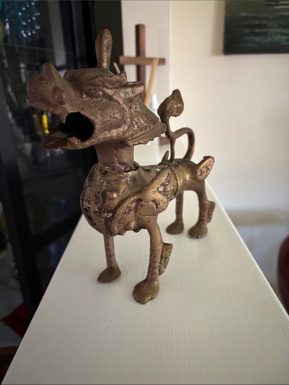 Vintage Brass Chinese Censer